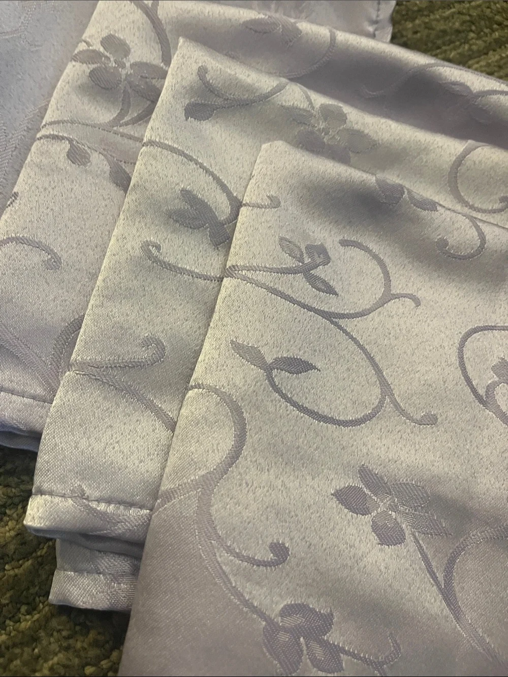 Lilac Jacquard Dinner Napkins - Set of 6